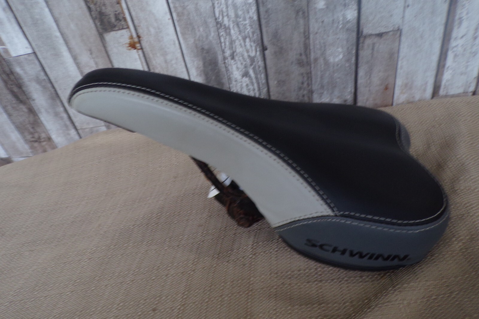 Schwinn Bike Seat Adult Black, Light and Dark Grey Pattern. Sport Standard Width