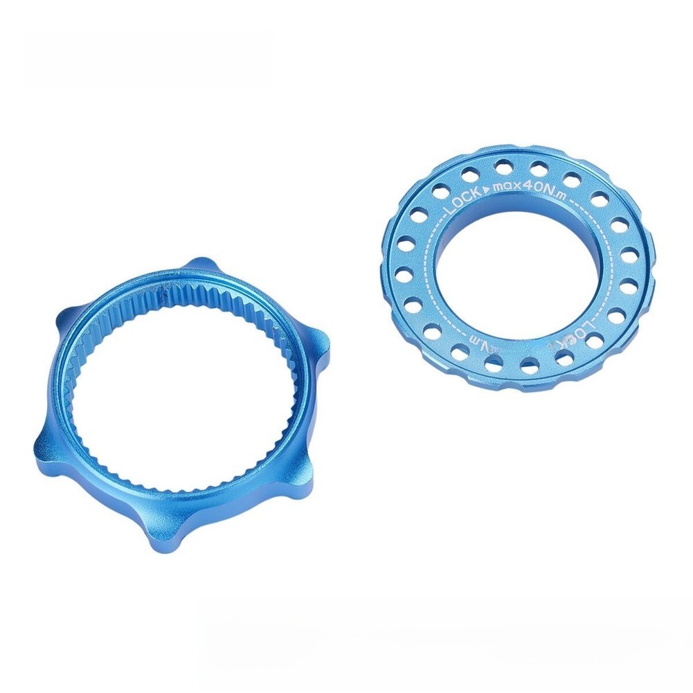 Aluminum Center Lock Adapter for 6 Bolt Disc Rotors 16g Weight Optimized