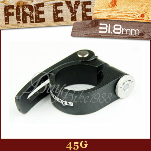 45g Bike Fire Eye Seatpost QR Clamp Seat Clamp 31.8MM BLACK CYCLING