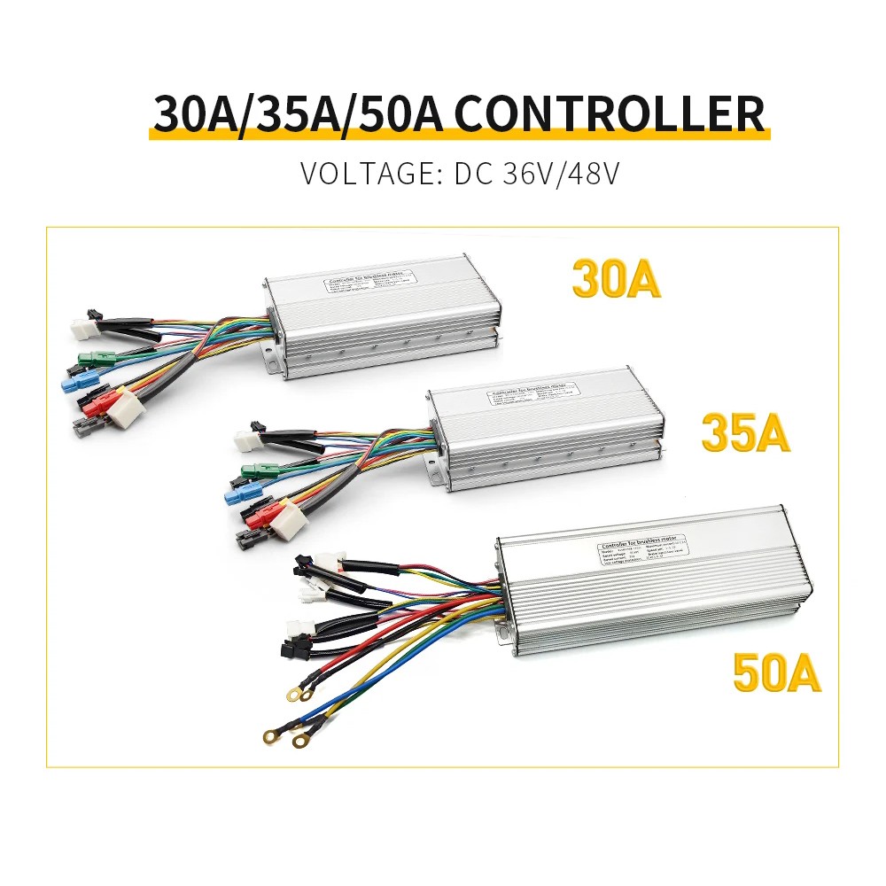 E-Bike 36V/48V KT 1000W-3000W 30A-50A Brushless Motor Controller +LCD Display