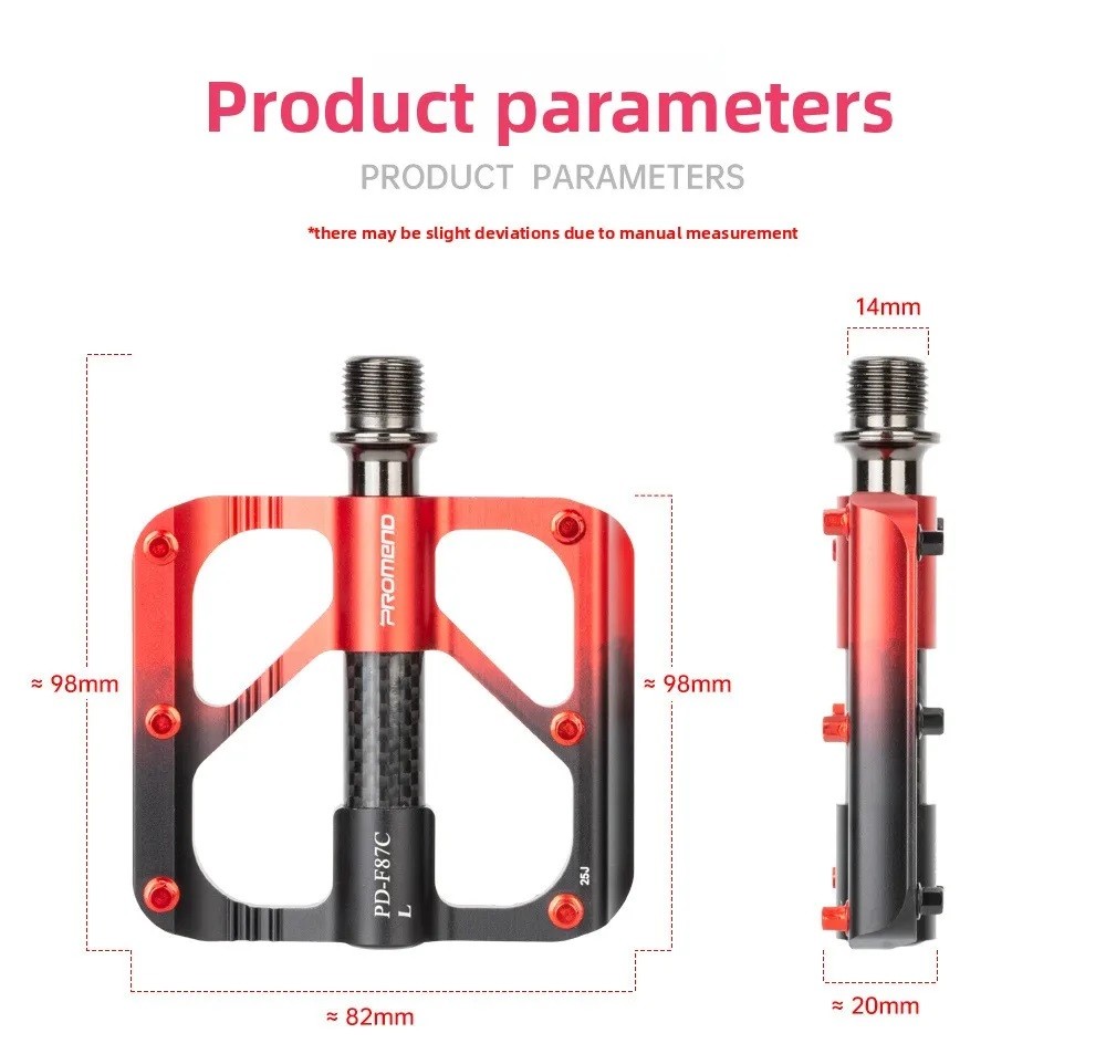 Bicycle Pedals Triplein Aluminum Alloy Pedals Folding Bike Bearings Riding Pedal