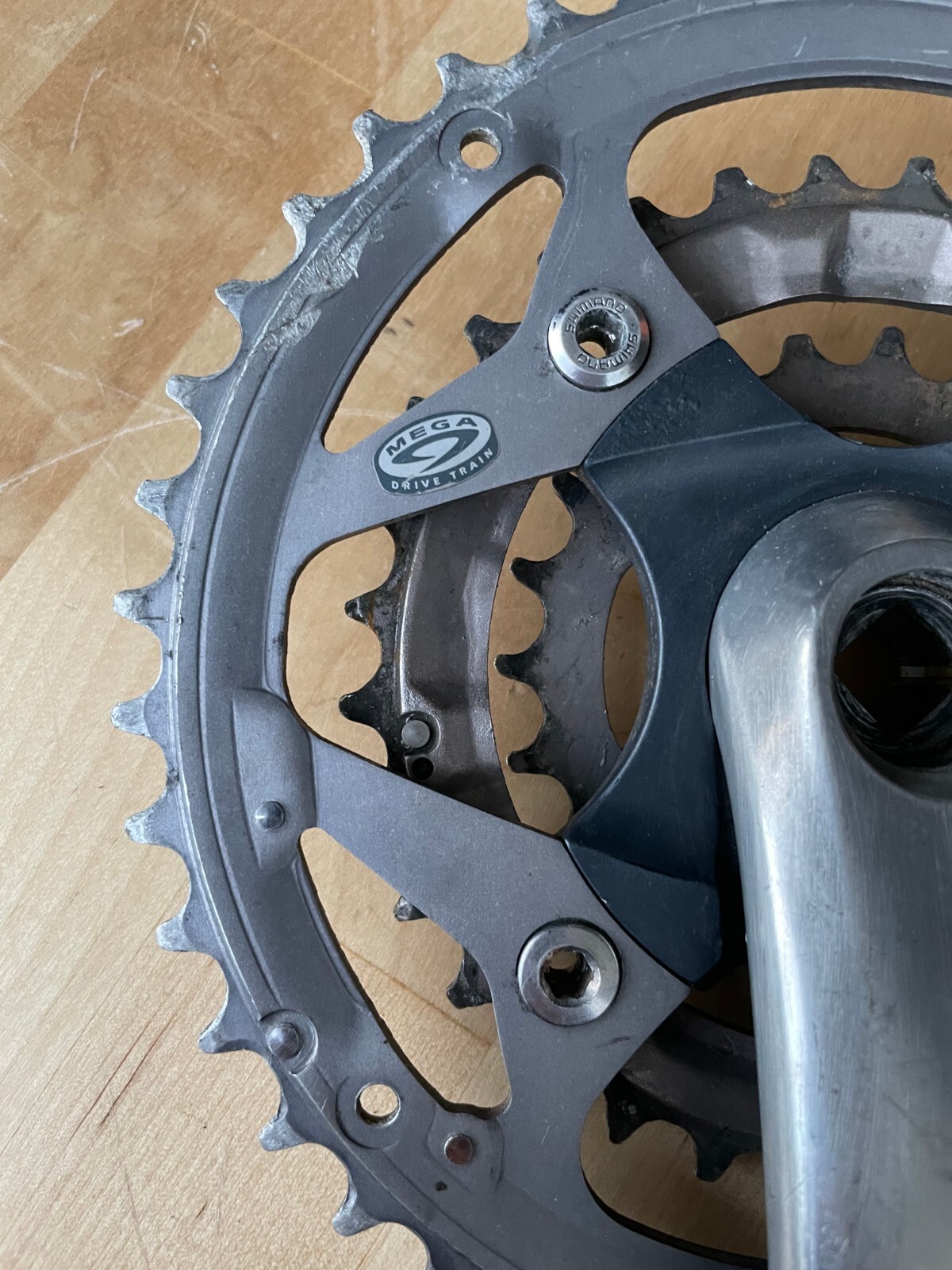 Shimano Deore LX FC-M570 Crankset 175mm 44/32/22t 104/64mm BCD Sq. Taper w/Bolts