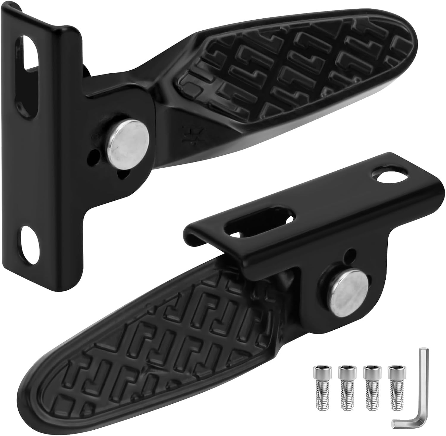 1 Pair Electric Scooter Folding Pegs, Mini Non-Slip Foot Pegs for E-Bike, Bicycl