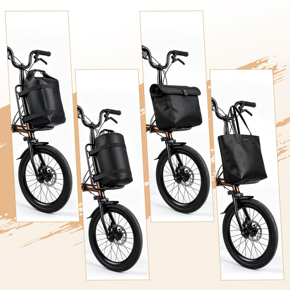 Front Mount Aluminum Rack for Folding Bikes Quick Release No Tools Needed