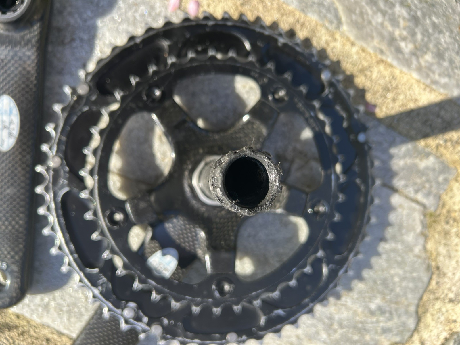 Parts only FSA K-FORCE CARBON CRANKSET DOUBLE 53-39 TOOTH 10 OR 9 SPEED 172.5MM