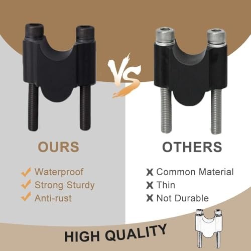 NC 7/8″ Handlebar Riser, Clamp Motorcycle Riser, Bars Kit Rise 30mm Black