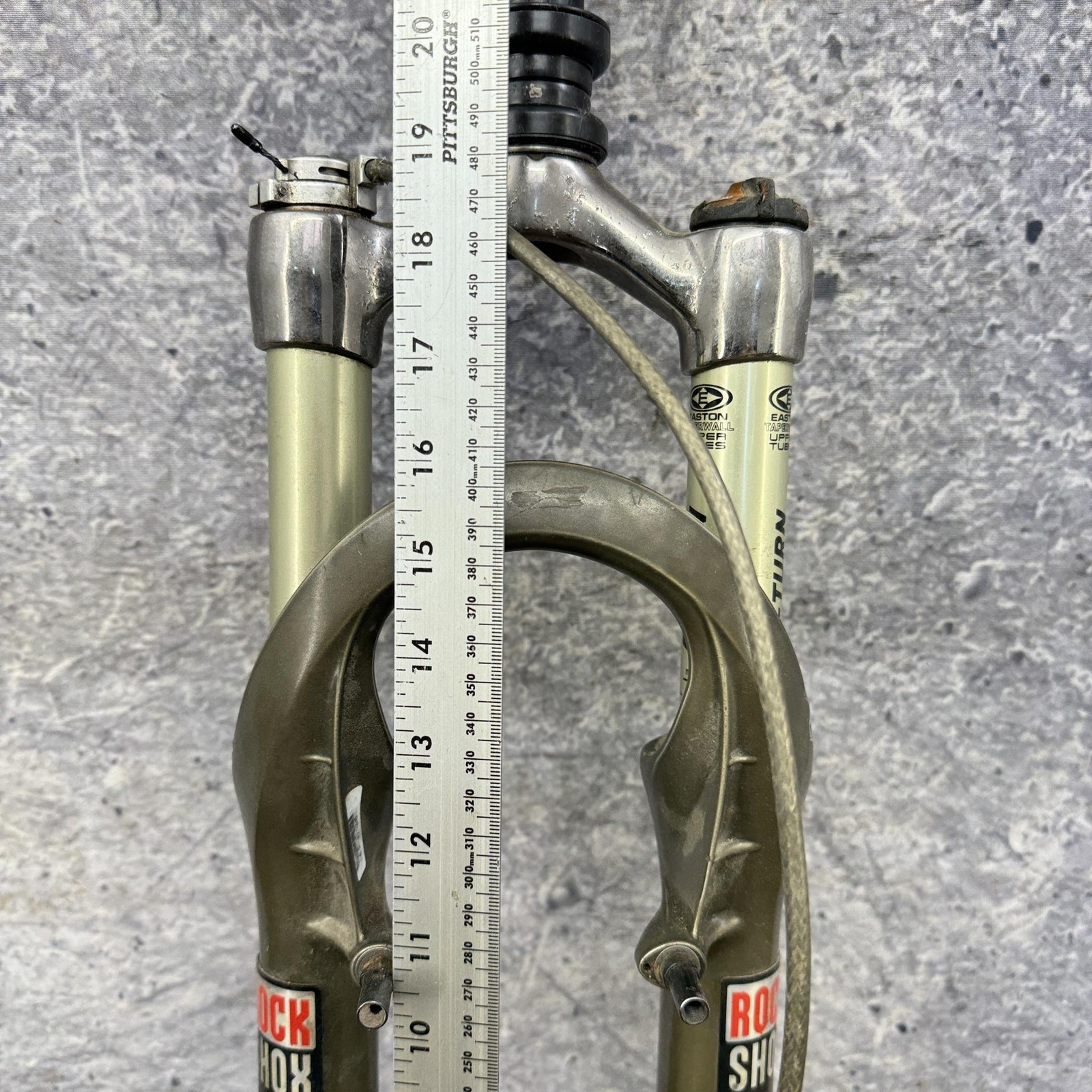 Vintage RockShox Psylo U-Turn Suspension Fork 26 1 1/8 Threadless V-Brake Green