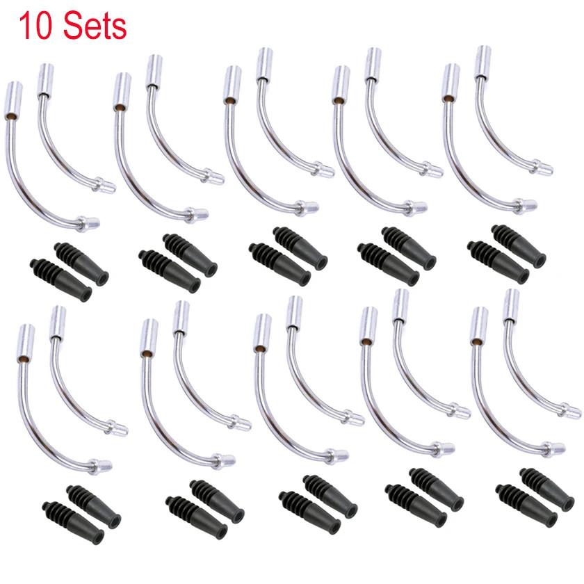 V Brake Noodle & Boot Set MTB Bike Cable Guide Tube 1-10 Sets