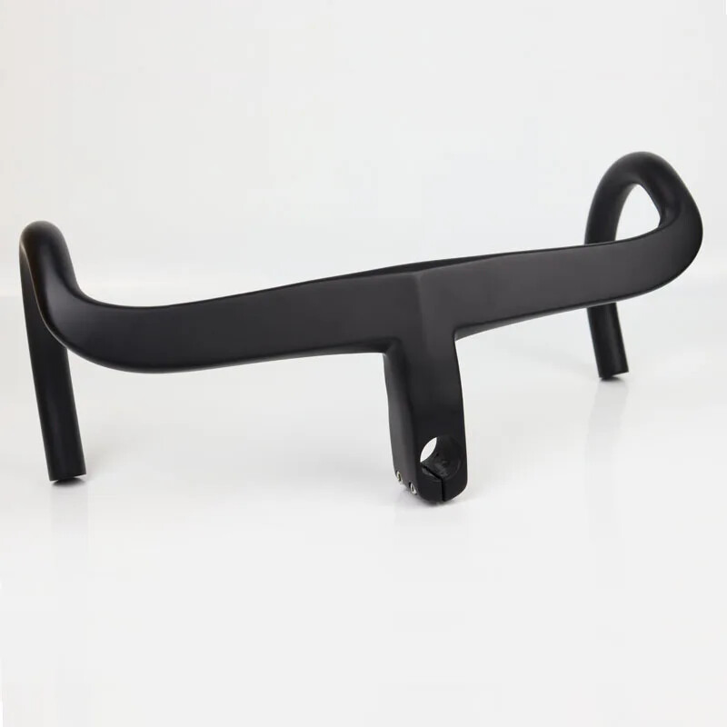 Road Bicycle Handlebars Integrated Carbon Fiber Handlebars 28.6mm with Spacers