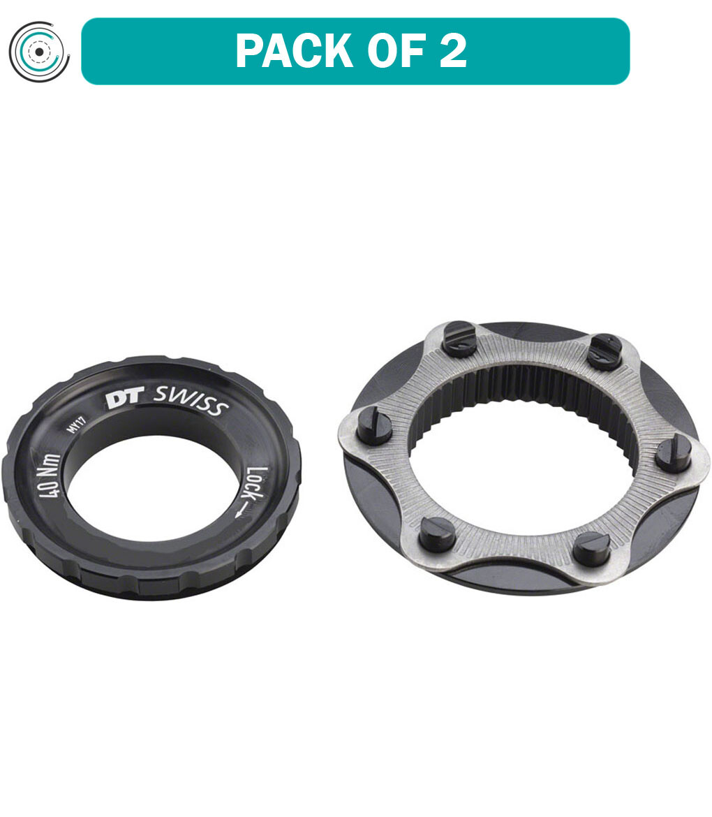 Pack of 2 DT Swiss Center Lock to 6 Bolt Disc Adaptor 210mm Max Rotor CenterLock