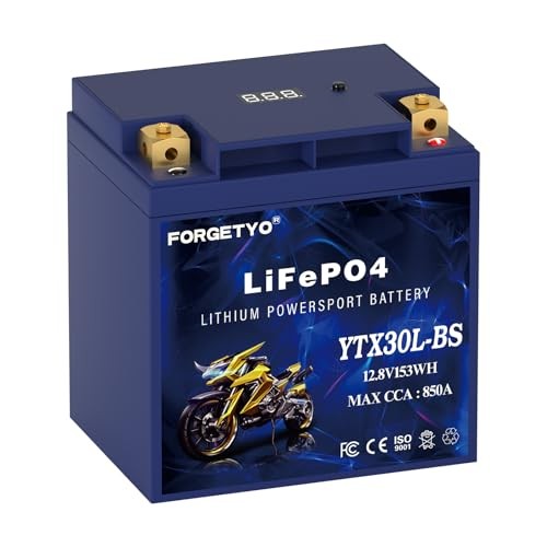 Lithium YTX30L-BS, 850A LiFePO4 Motorcycle Battery, 12V 12AH YTX30L-BS-12AH