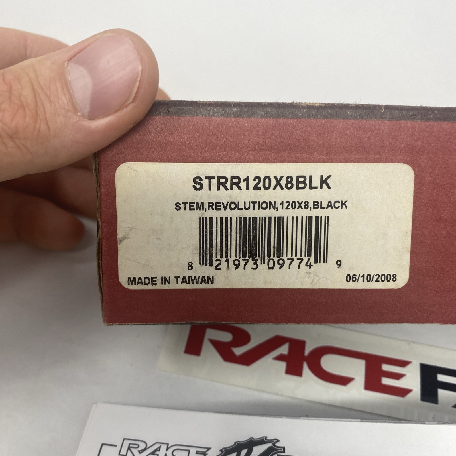 RaceFace Revolution Stem – 120mm 15.07 120×8 Black Open Box New w/ Box Manual