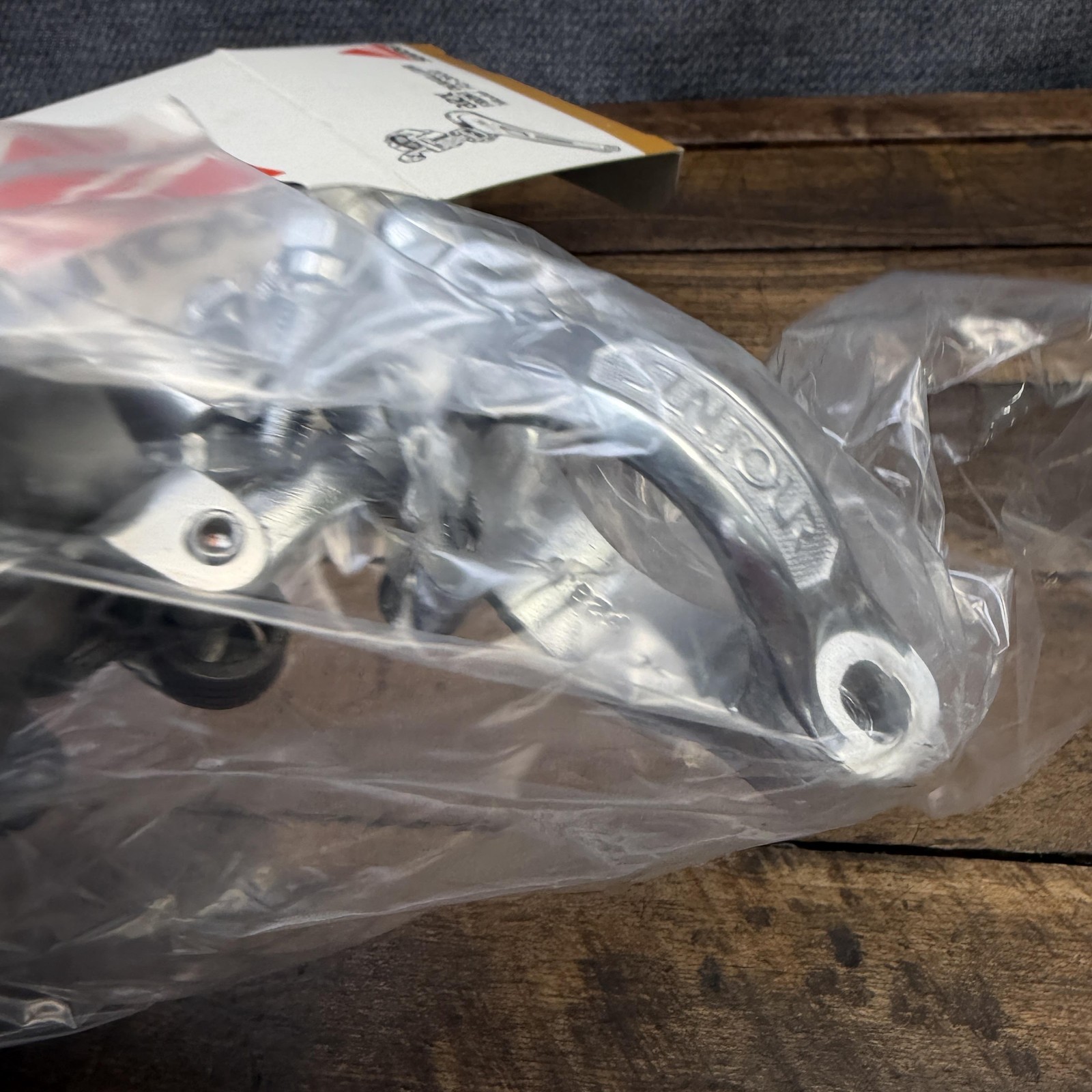 Vintage Suntour ARX Front Derailleur 28.6 Clamp Bottom Pull NOS Silver Japan