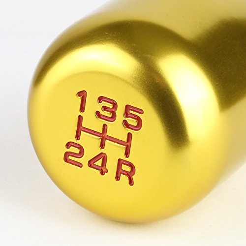 Type-R Aluminum Gold 5-Speed Shift Knob Type-R Indications
