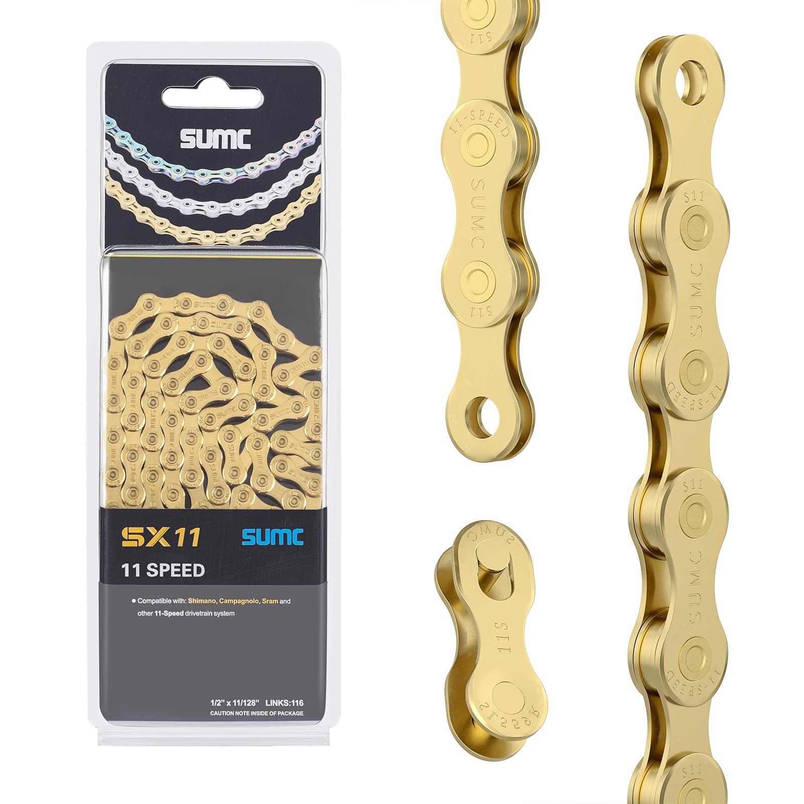 Kadacha 6/7/8/9/10/11/12 Speed Bike Chains Lightweight Durability Bicycle