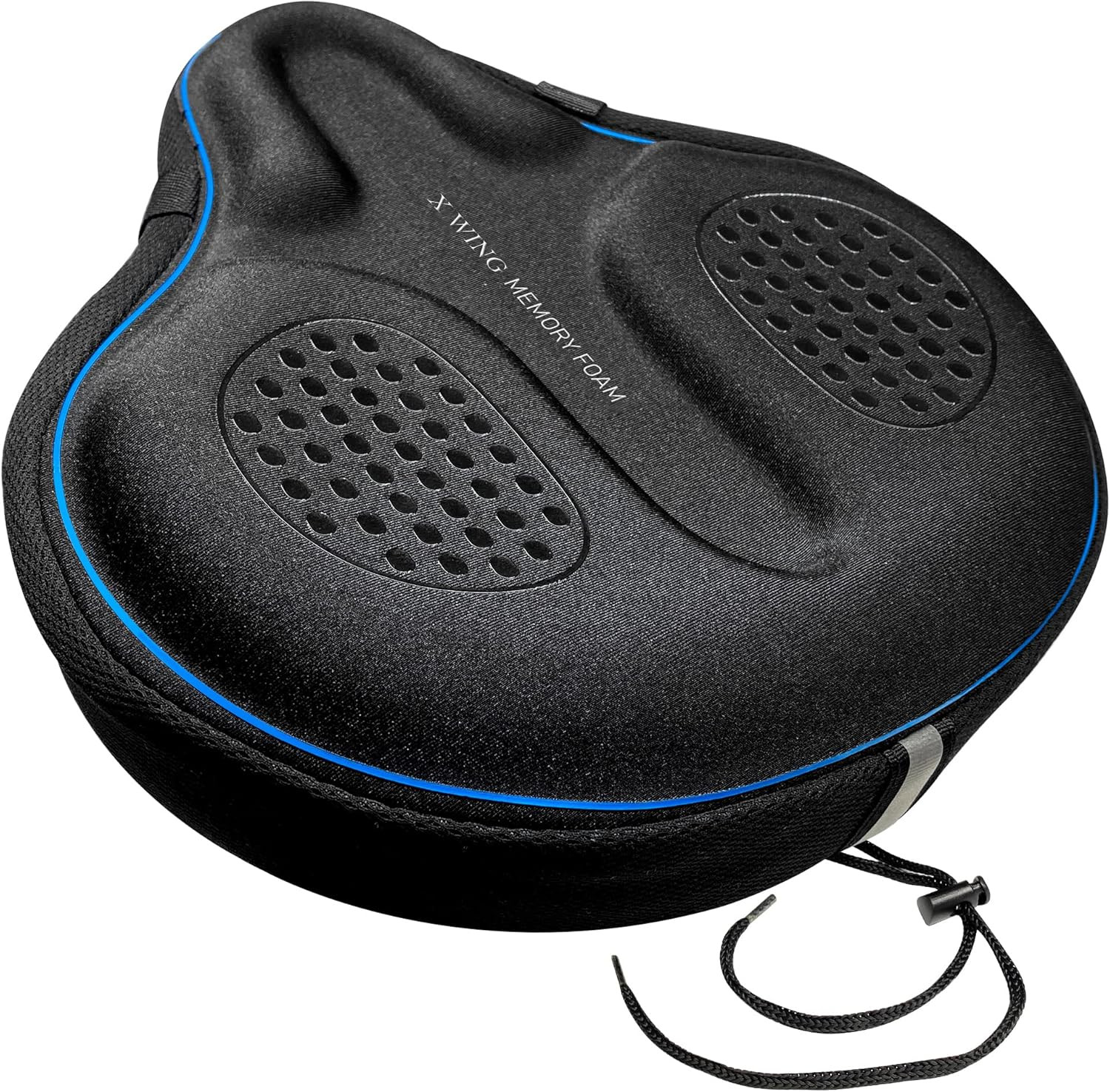 Bike Seat Cover Padded with Memory Foam, Bicycle Saddle Soft for Men Women, Comf