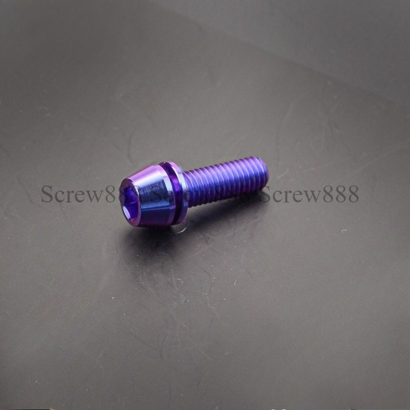 Titanium Allen Screw Taper Cone Head Bolts With Washer M6*16 18 20mm