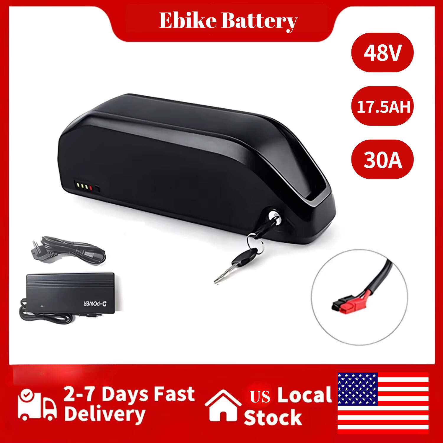 48V 17.5AH Lithium Yingwu Electric Bike External polly Batter