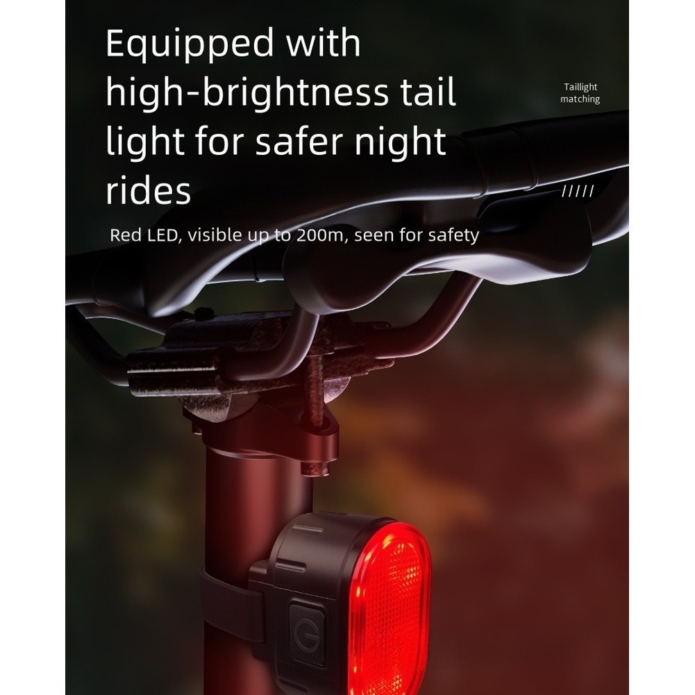 Rechargeable Bicycle Light Set USB Charging Waterproof Front Rear LED Lights