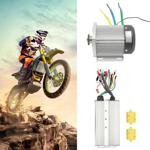 1500W 60V Electric Motorcycle Motor Kit High Speed E-Bike Motor Kit w/Controller