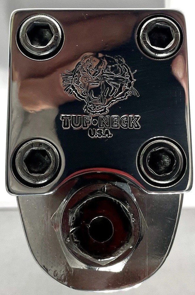 Old School BMX 1980’s TUF NECK TIGER Stamped Quill STEM 1” THREADED Show Chrome