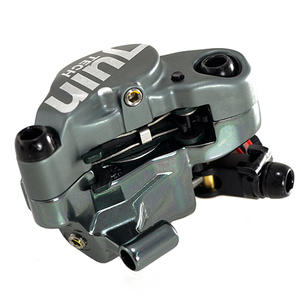 JUIN TECH F1 Hydraulic Flat mount Road CX Disc Brake set 160mm w/ Rotor ,Gray