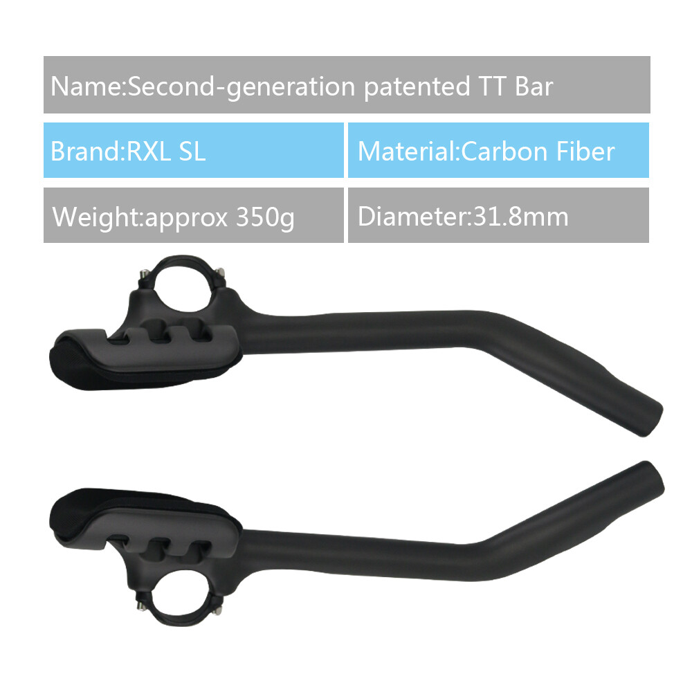 31.8 Carbon Road Bicycle Rest TT Triathlon Handlebar 30°Racing Aero Bar 360mm