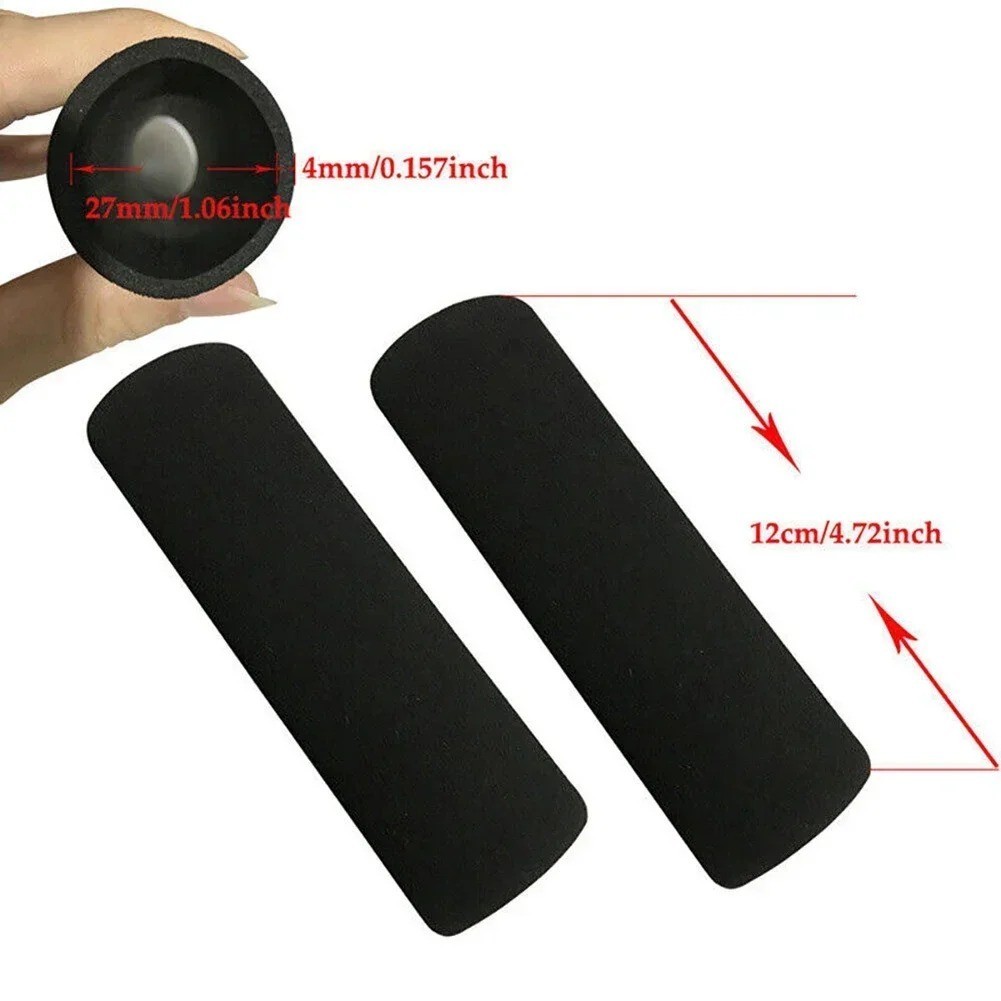 1 Pair Motorcycle Handlebar Grip Foam Cover Anti Vibration Comfort Sleeve