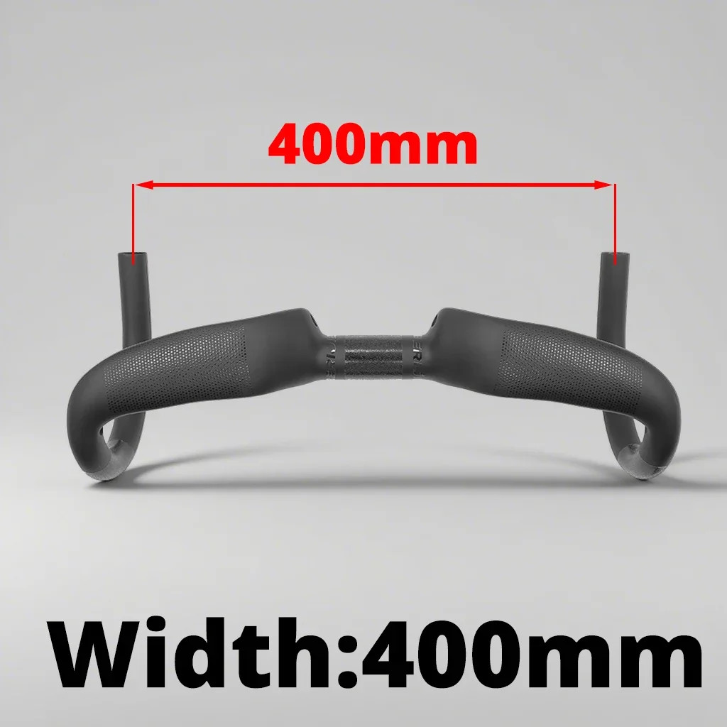 Full Carbon Road Bike Handlebar Rise 30mm Width 400/420/440mm Black Matte