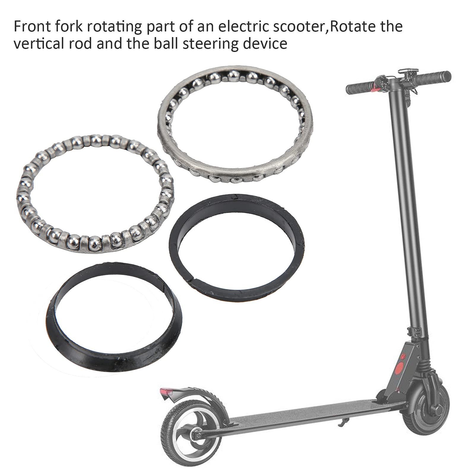 Steering Ball Bearing, Steel 37mm/1.5in Electric Scooter Steering Ball Bearin…