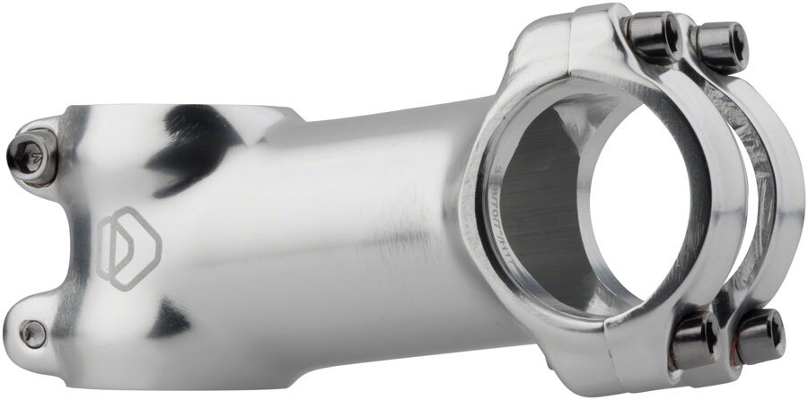 Dimension 31.8 Stem 100mm Clamp 31.8mm +/-7 Deg 1 1/8 in Silver Aluminum MTB
