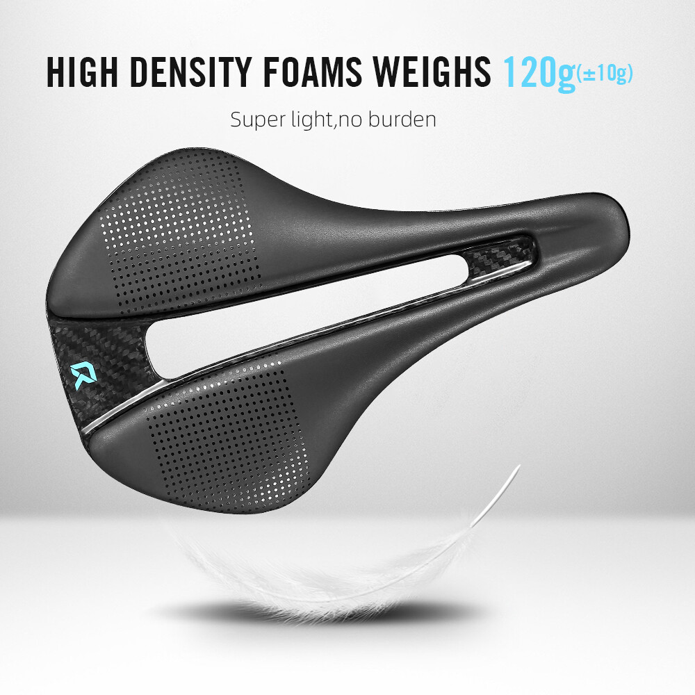 Full Carbon 3D Printed Bicycle Saddle 155/152mm 7x9mm Road MTB Bike EVA Saddle