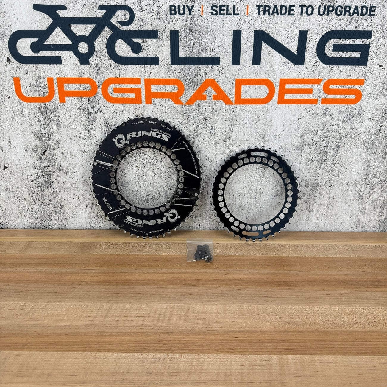 Rotor Q Rings Oval 130 BCD 54/42t 11-Speed Bike Chainring Set 228g