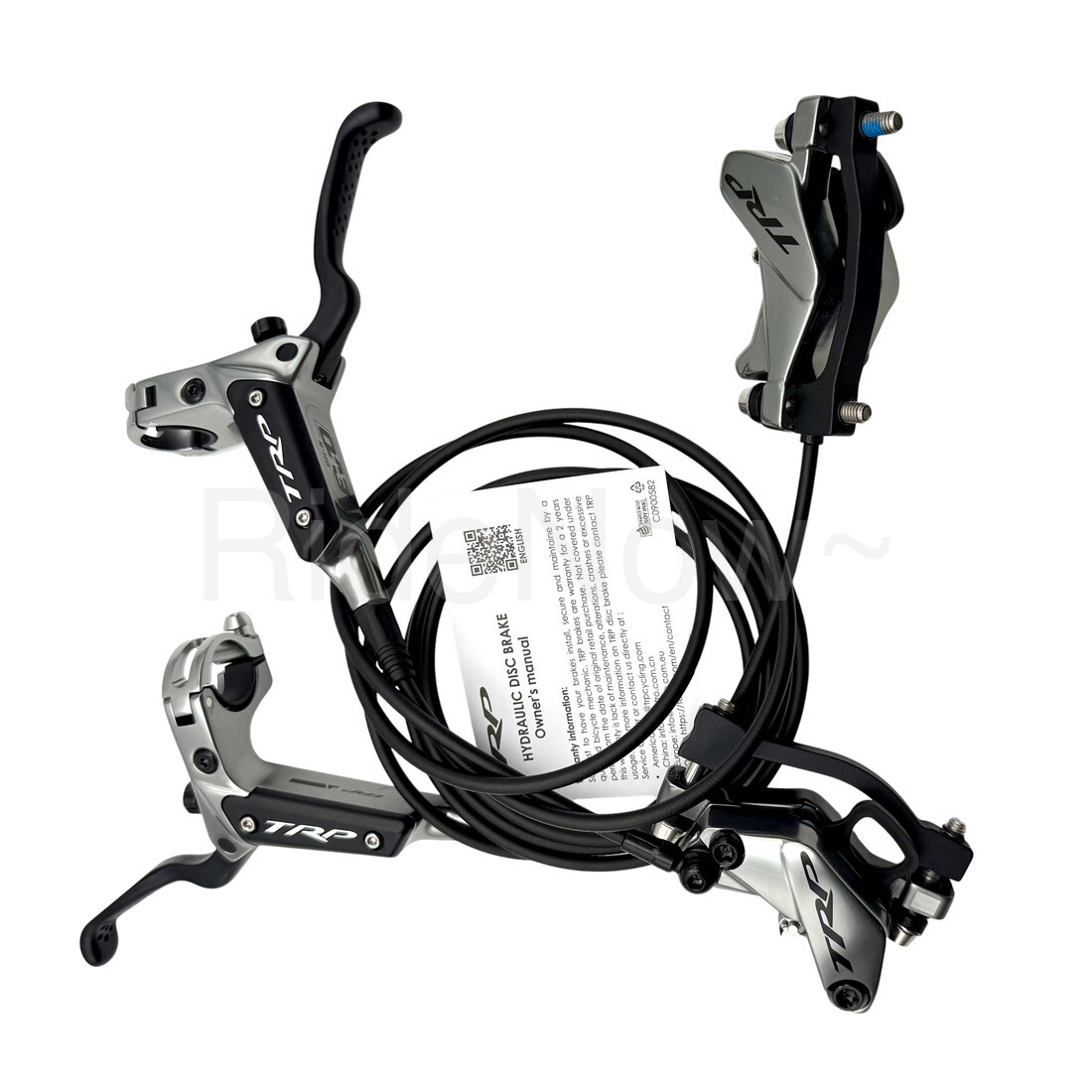 Trp DH-R EVO HD-M846 Front Rear 4-Piston Hydraulic Brake Set Gray 900/1650mm