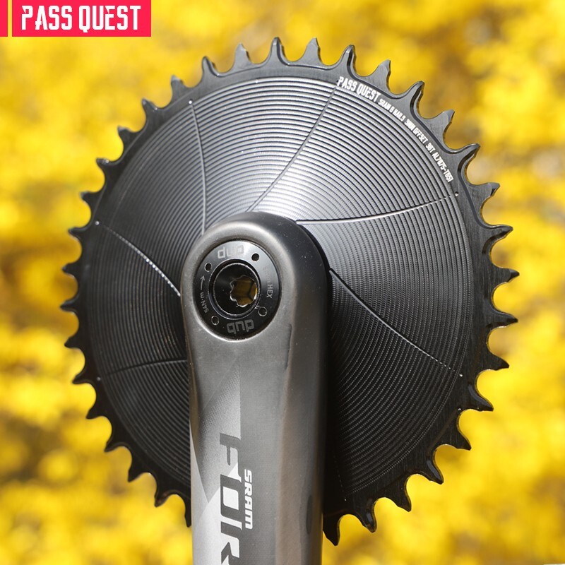 PASS QUEST Direct Mount Chainring 3MM OFFSET For 8-bolt Crank 28-38T