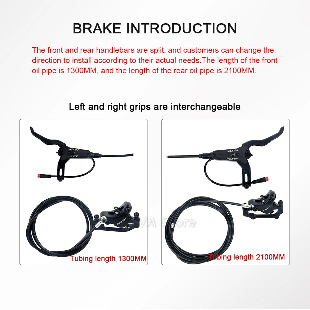 Electric Scooter E-Bike Hydraulic Disc Brake 140 160 180mm