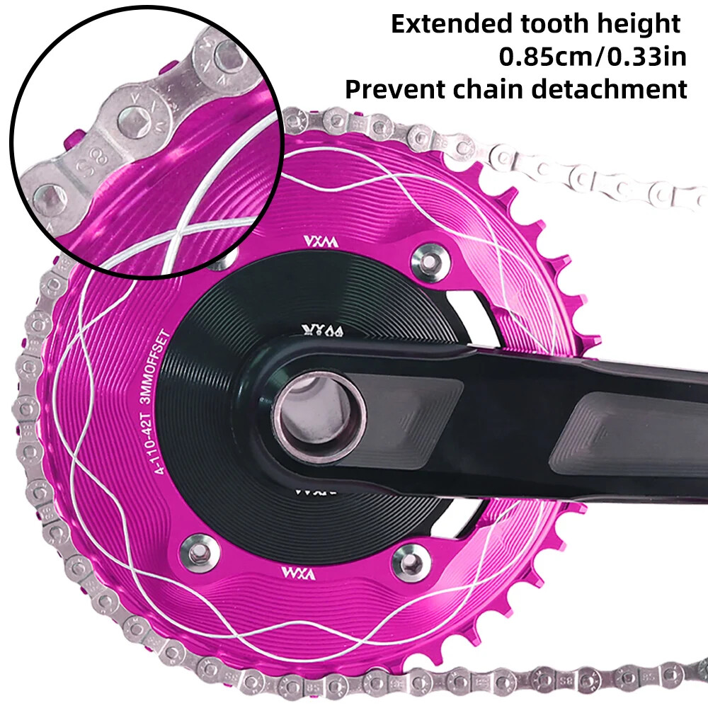 VXM 110BCD Chainring 40T-58T Bicycle Chainwheel 110BCD 4claws Bolt R7000 R8000