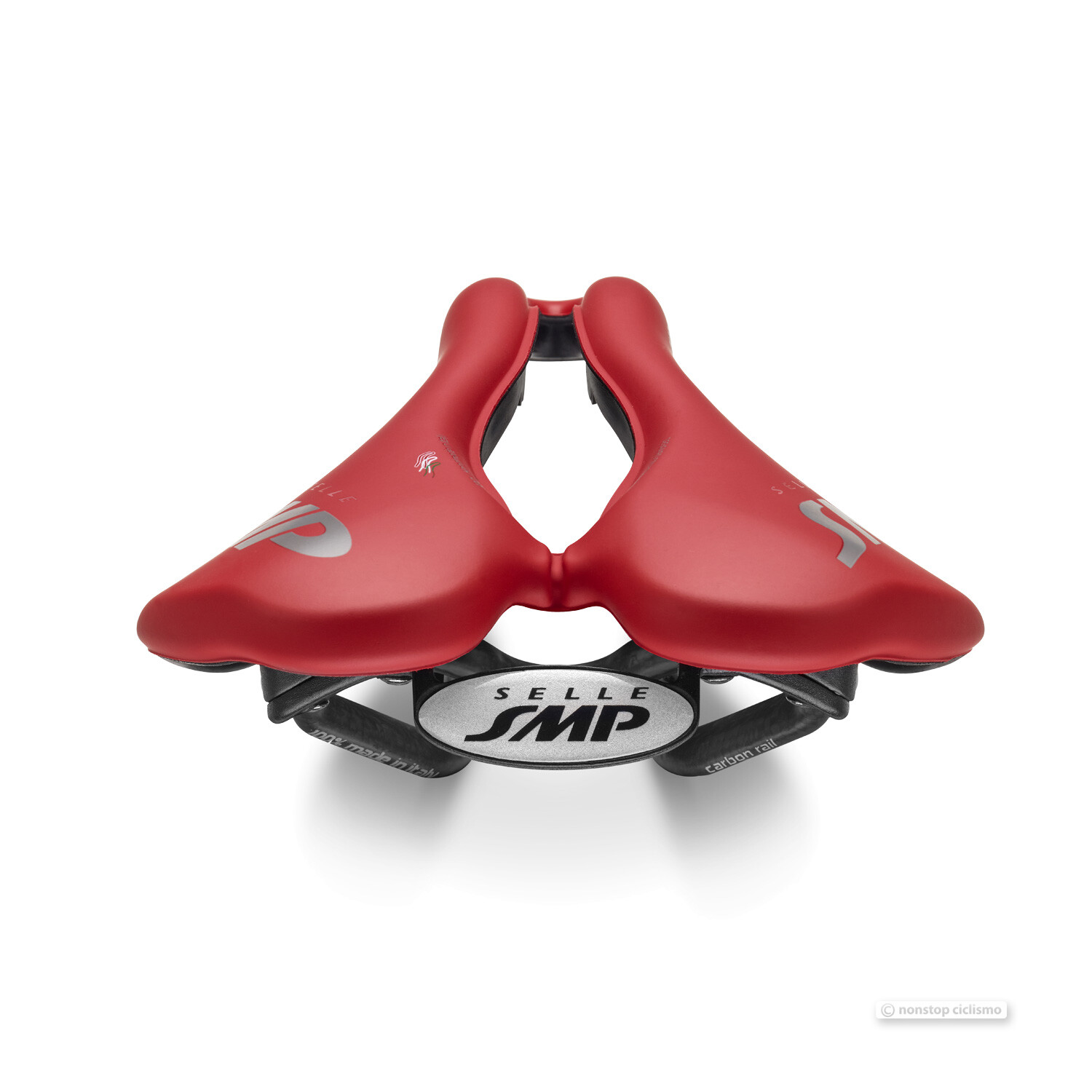 NEW Selle SMP VT30C CARBON Saddle : VELVET TOUCH RED – MADE IN iTALY!