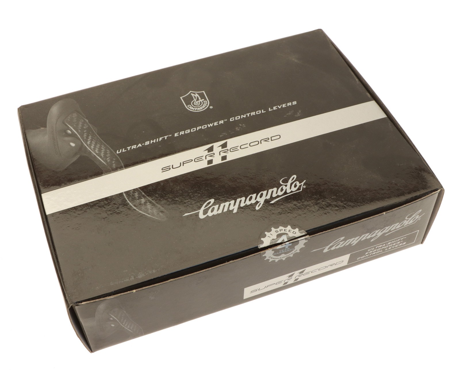 Campagnolo Super Record 2009 11 Speed Carbon Ergopower Brake Levers Shifters NEW