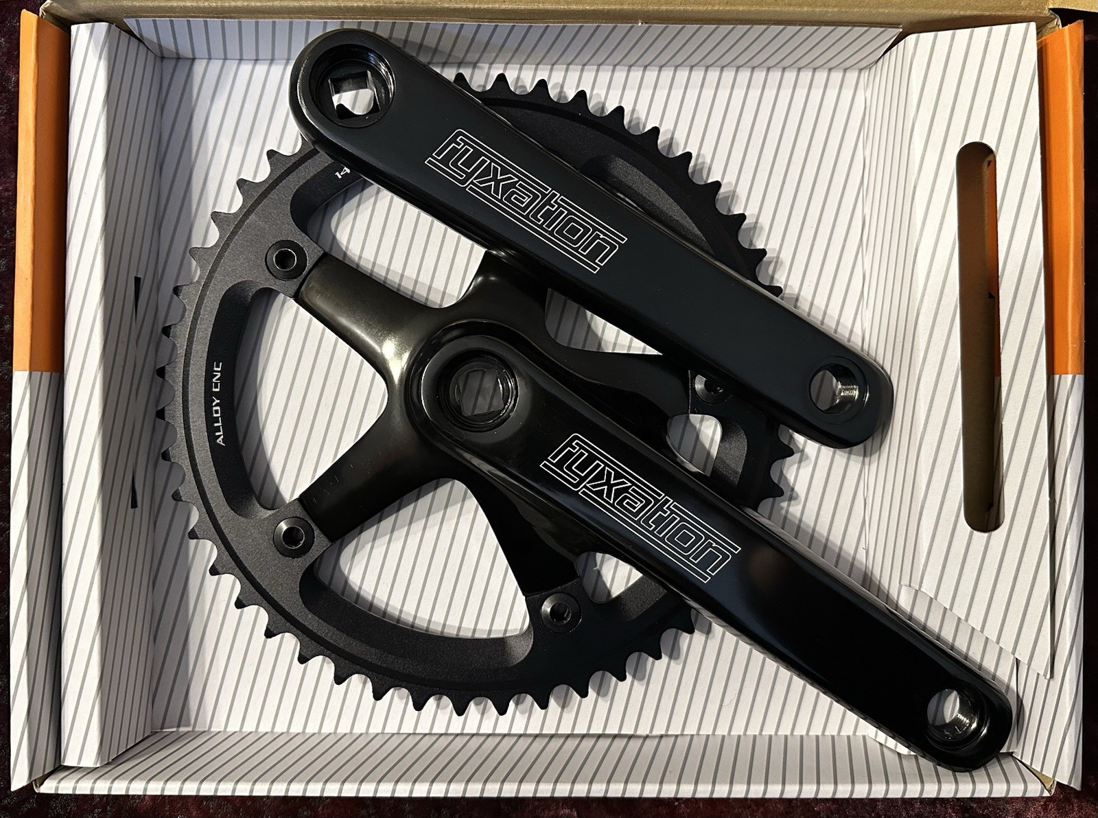 Fyxation Matador Track Crankset | 165mm | 144bcd | 48t | Black | Fixed Gear