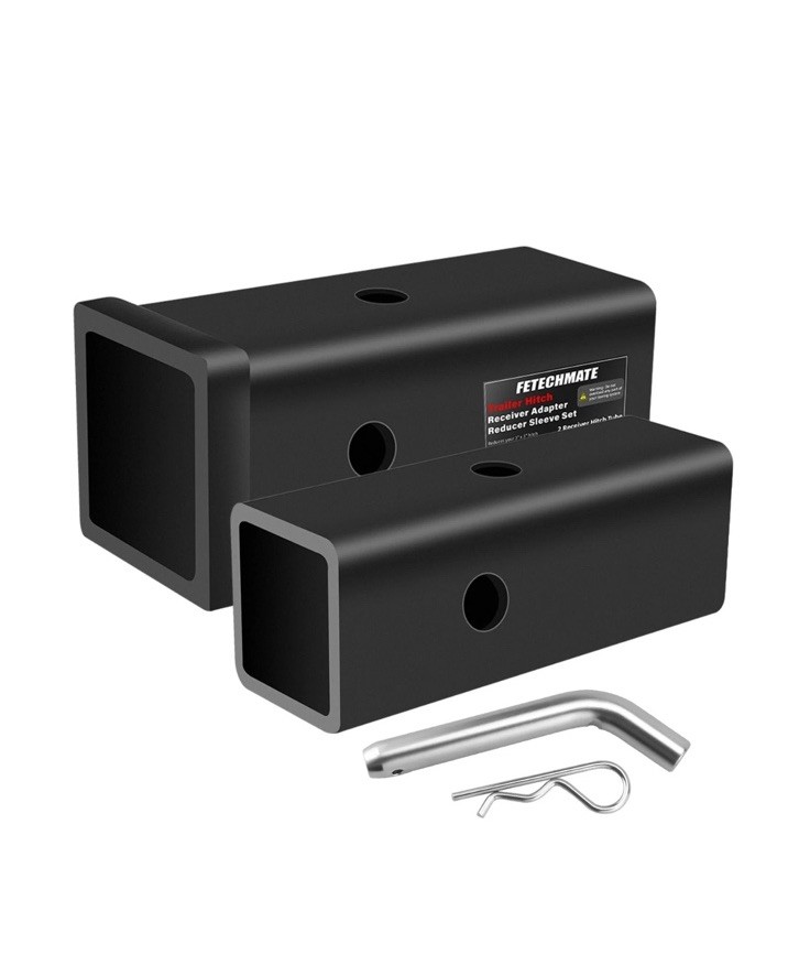 Trailer Hitch Receiver Extender Adapter Reducer Sleeve Set by Fetechmate, 3″ …
