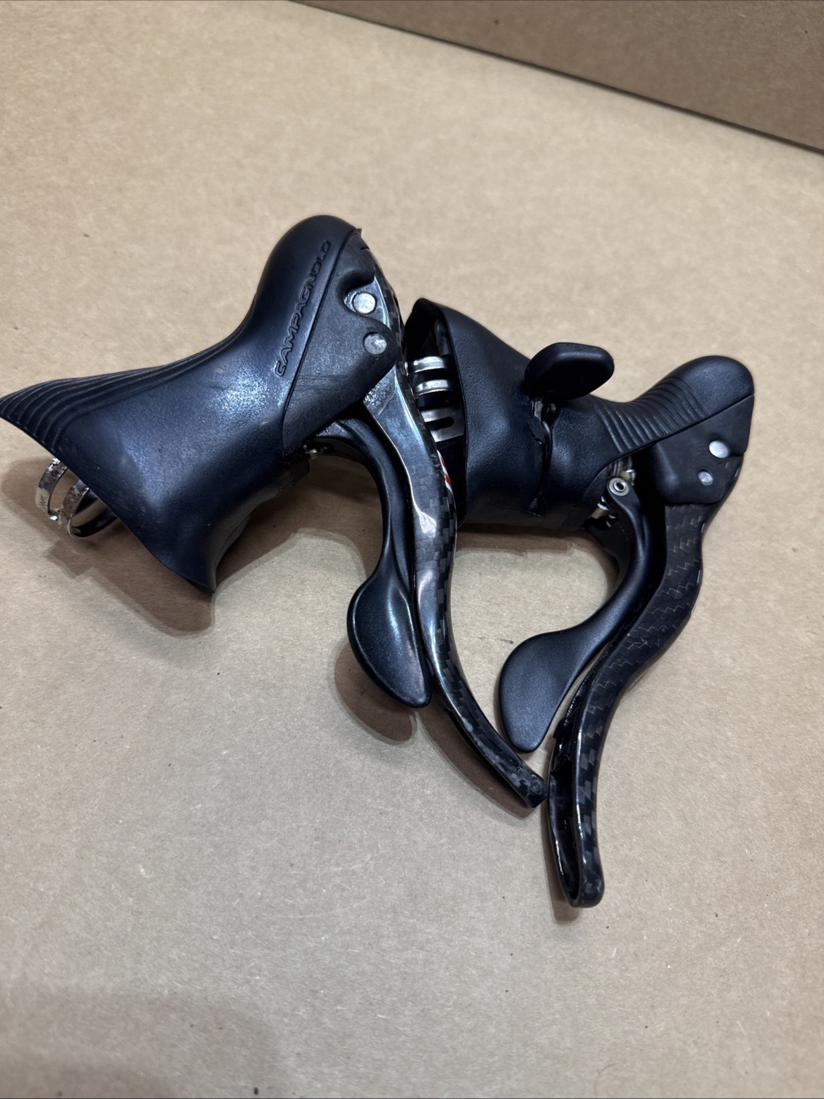 Campagnolo Record Carbon Fiber 11 Speed Ergopower Levers Shifters brd54