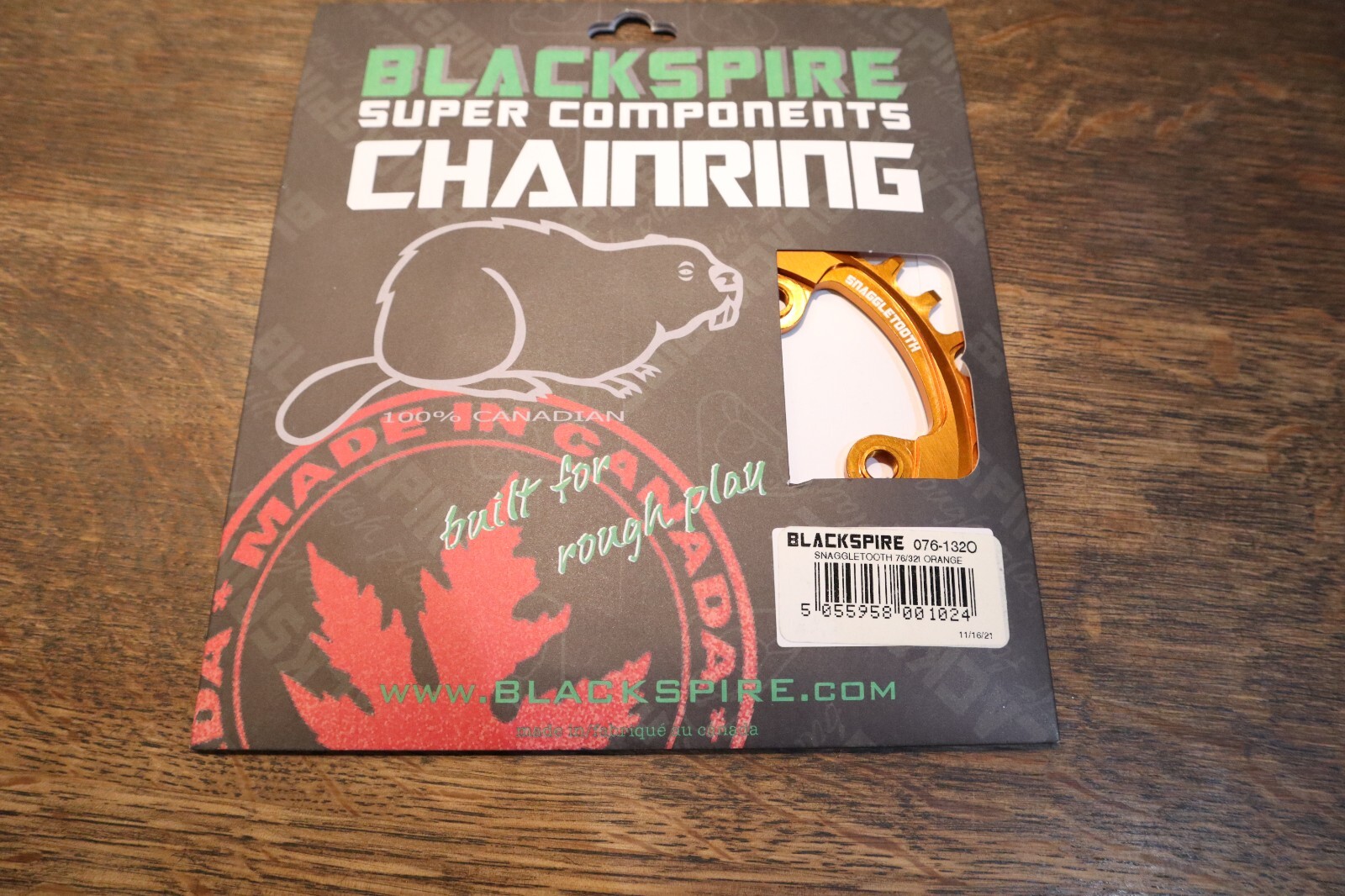 New BLACKSPIRE Chainring Asymmetrical 76MM BCD 4 Bolt 32T Orange FOR SRAM XX1