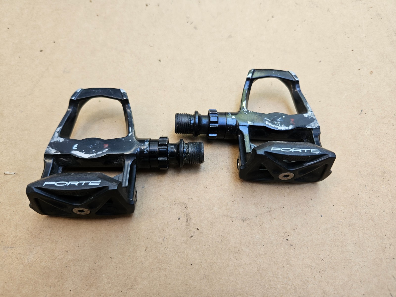 Forte Team SPS-1 Road Bike Clipless Pedals Left Right Set Black 9/16″