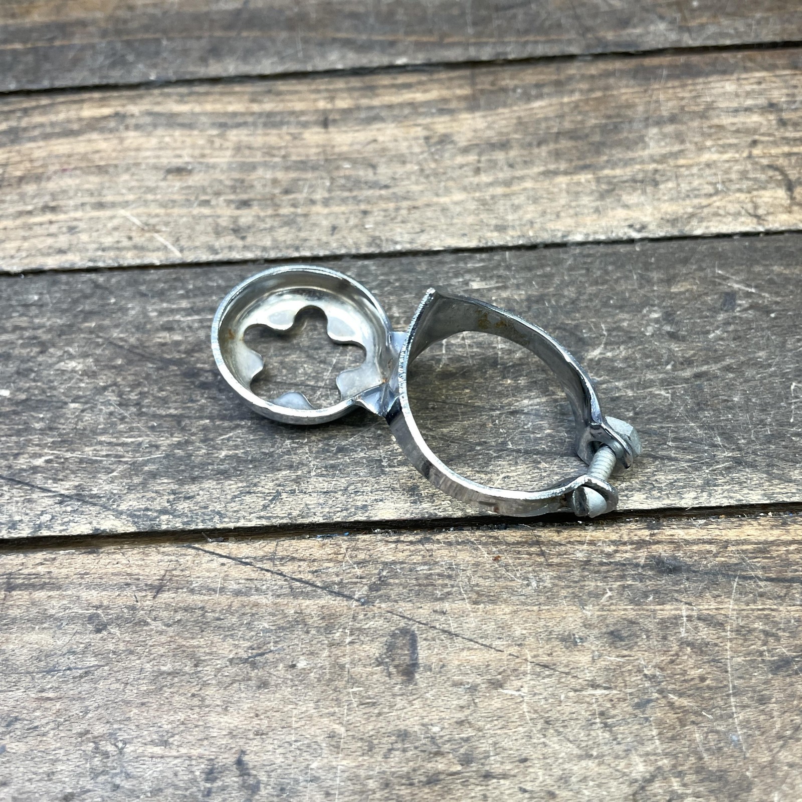 Vintage AFA 2 Steel Pump Umbrella Clamp On 28.6mm Made In France Road Bike 20g