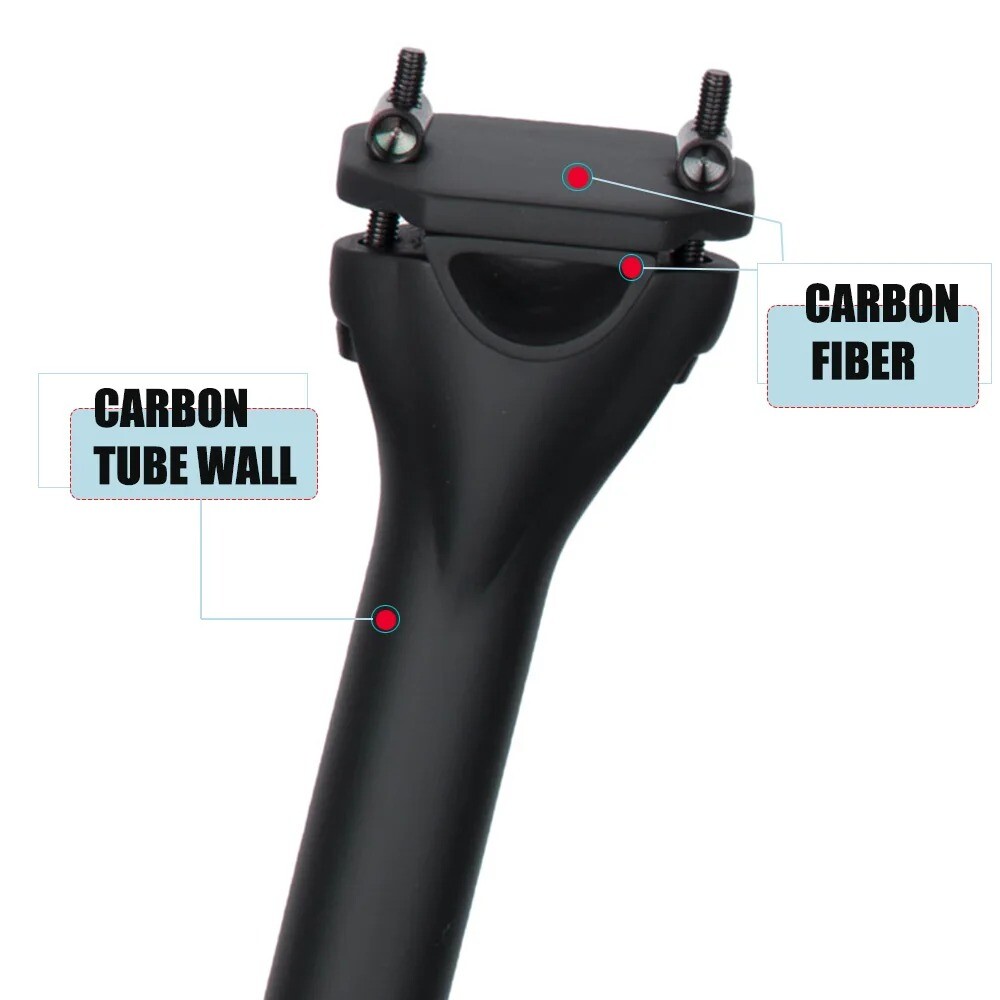 Ultralight UD Carbon Fiber Seatpost 27.2/30.9/31.6mm MTB Road Bicycle Seat Post