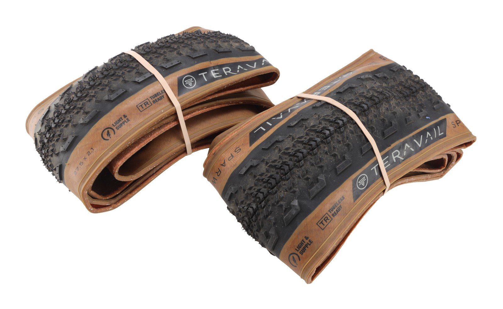 Teravail Sparwood TL Gravel Bike Tires 27.5x 2.1″ 1 PAIR TAN WALL Light & Supple