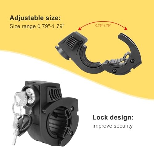 2 Pack Quick Release Shovel Holder with Lock for 0.79»-1.79» Diameter Tool