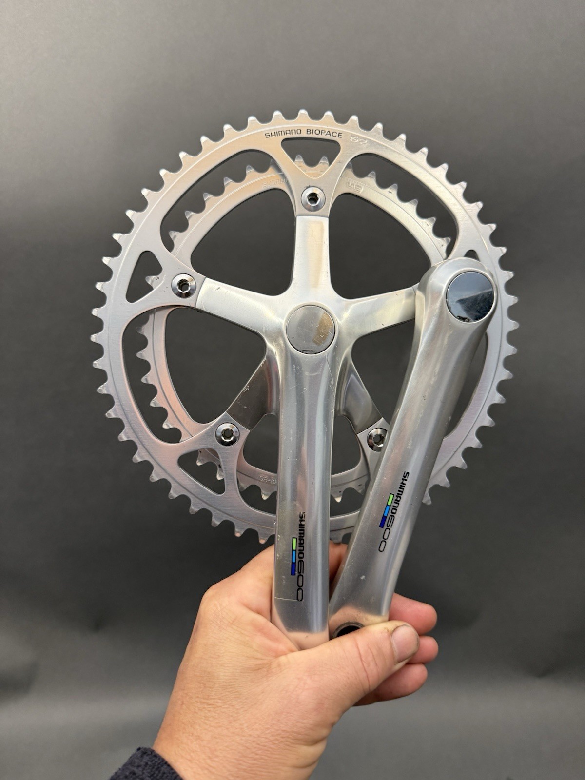 Shimano 600 Ultegra FC-6400 Crankset 170mm 52T/42T. Only Has 2 Rides On It.