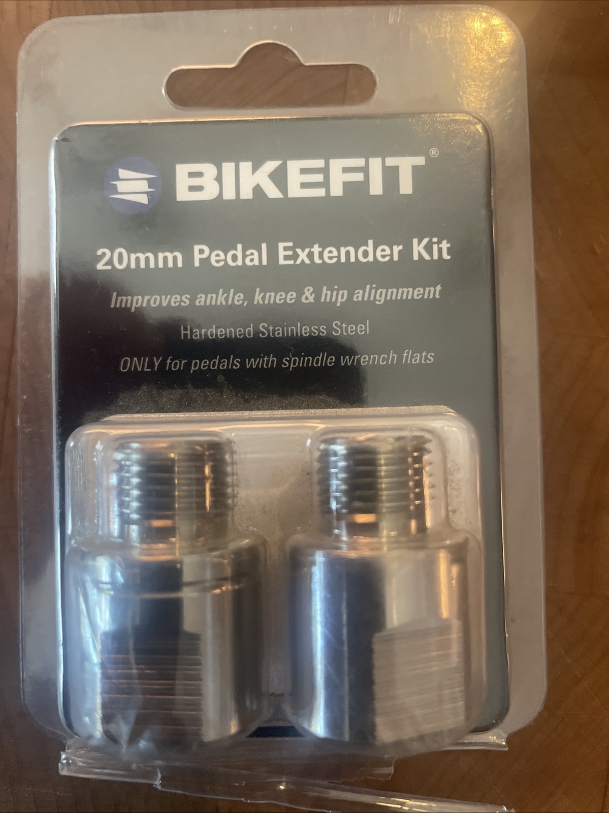 New-Old-Stock BikeFit Pedal Extenders • 20mm x 9/16″. ( FSW)